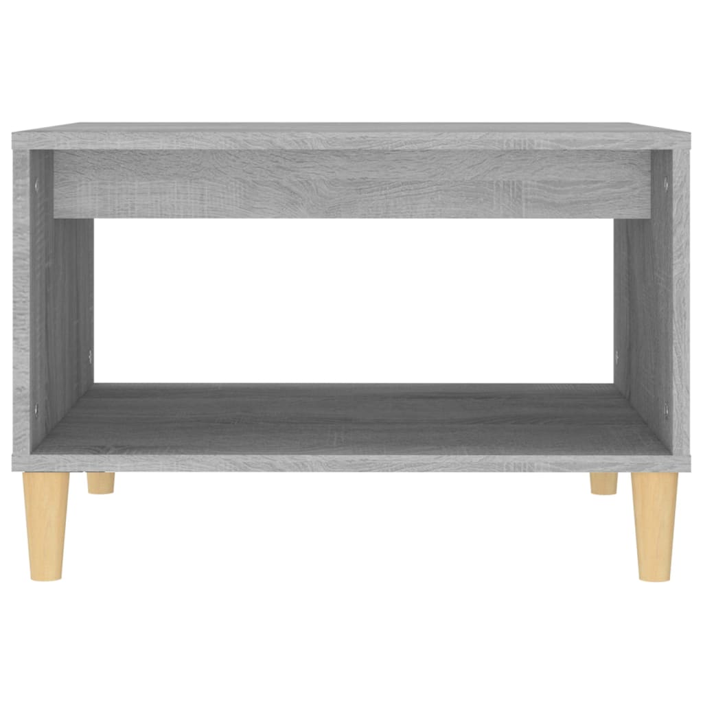 817520 vidaXL Coffee Table Grey Sonoma 60x50x40 cm Engineered Wood
