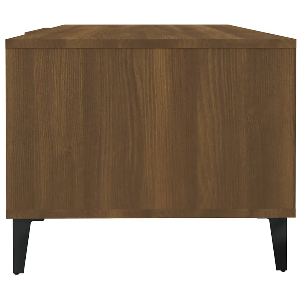 Coffee Table Brown Oak 102x50x40 cm Engineered Wood