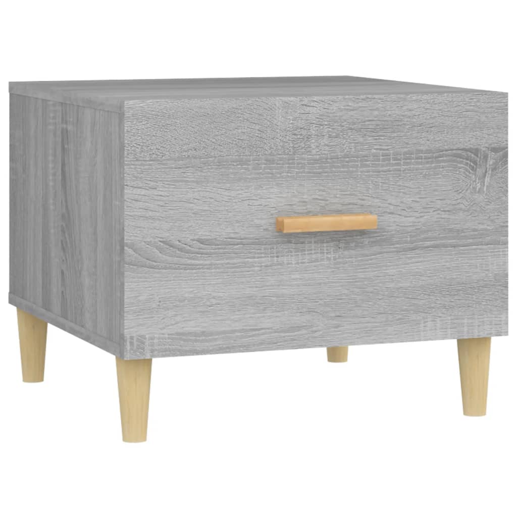817533 vidaXL Coffee Table Grey Sonoma 50x50x40 cm Engineered Wood