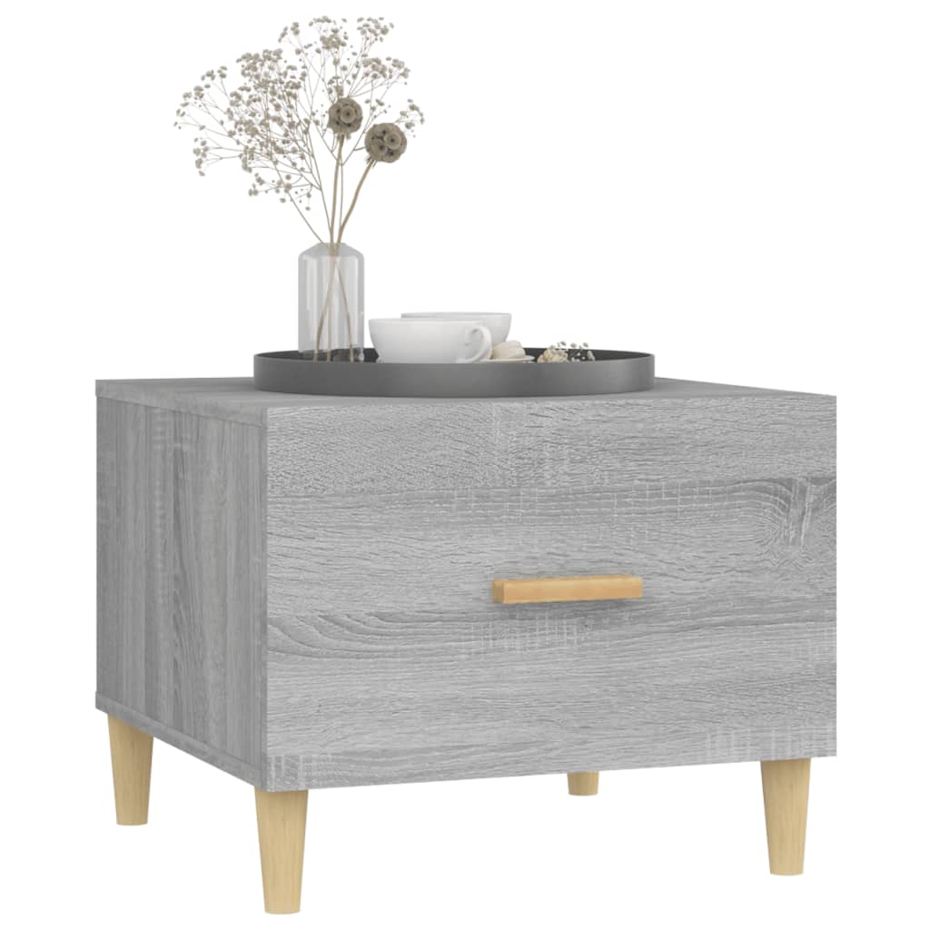 Coffee Table Grey Sonoma 50x50x40 cm Engineered Wood