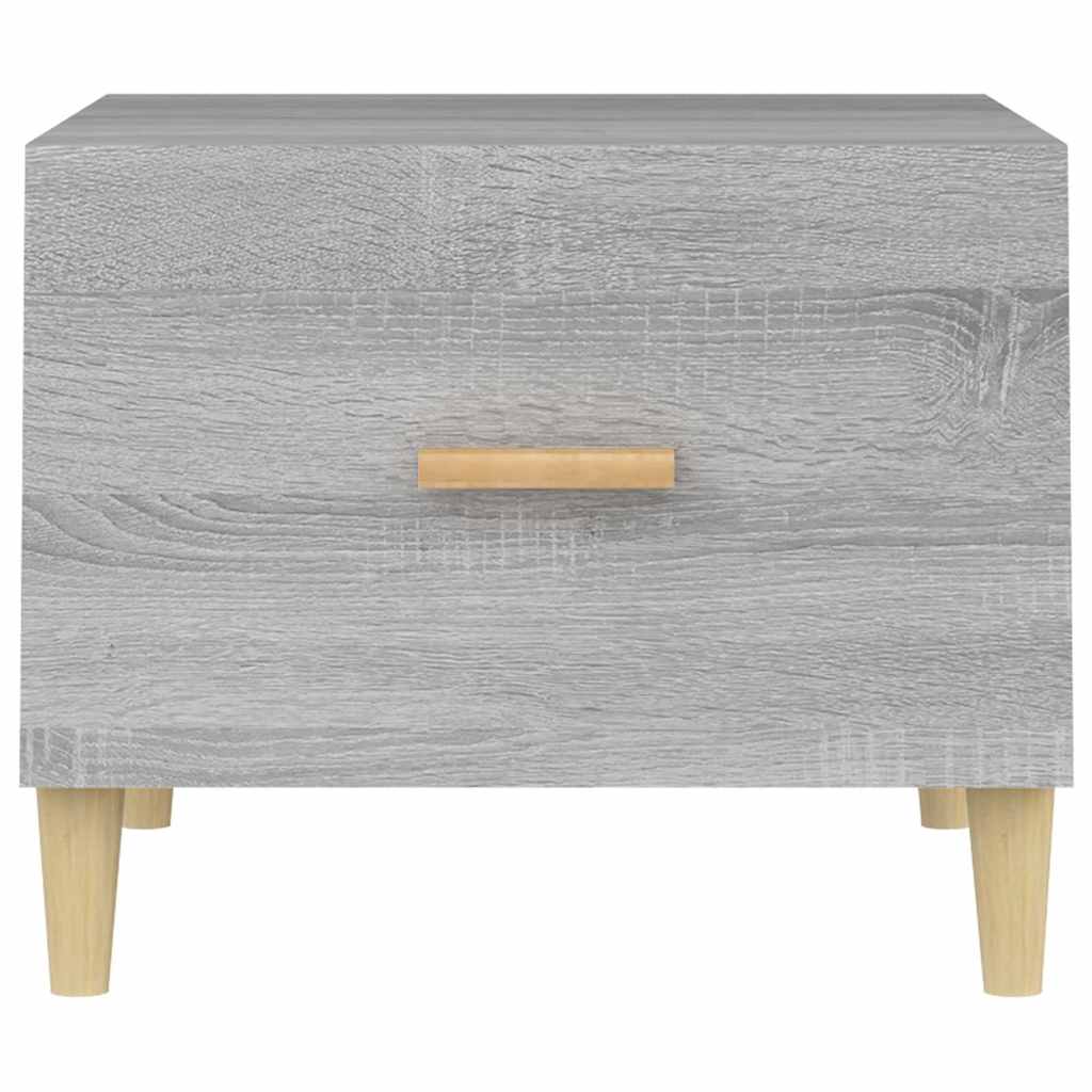 817533 vidaXL Coffee Table Grey Sonoma 50x50x40 cm Engineered Wood