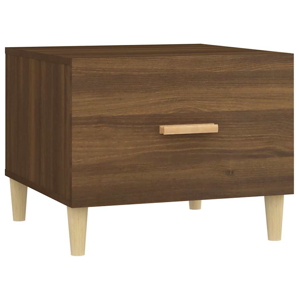 817535 vidaXL Coffee Table Brown Oak 50x50x40 cm Engineered Wood