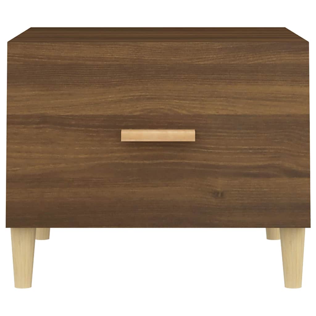 817535 vidaXL Coffee Table Brown Oak 50x50x40 cm Engineered Wood
