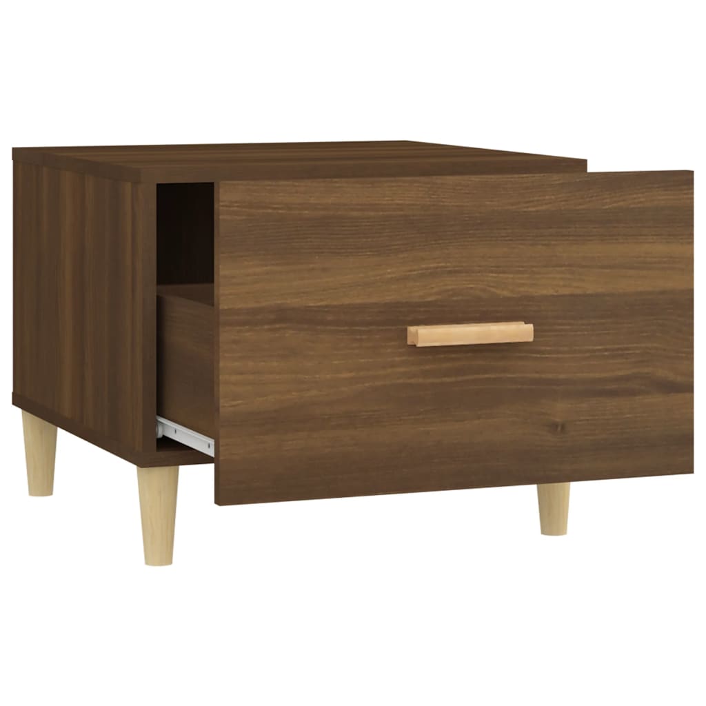 817535 vidaXL Coffee Table Brown Oak 50x50x40 cm Engineered Wood