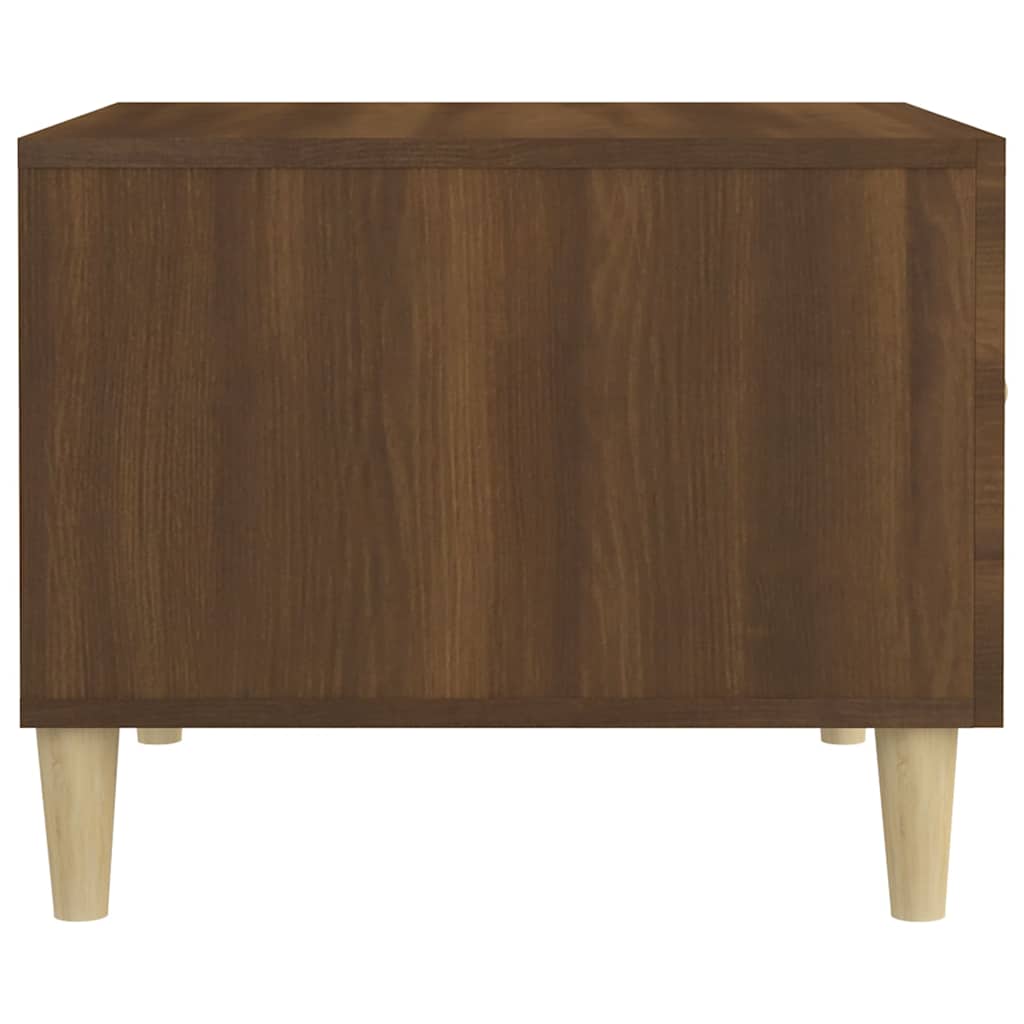 817535 vidaXL Coffee Table Brown Oak 50x50x40 cm Engineered Wood