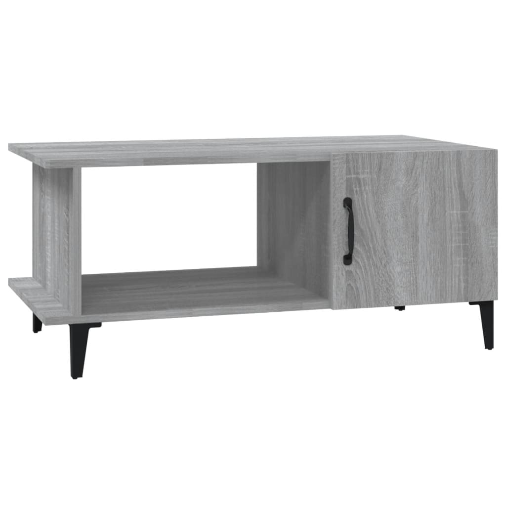 Table Basse Gris Sonoma 90x50x40 cm Bois D'ingénierie