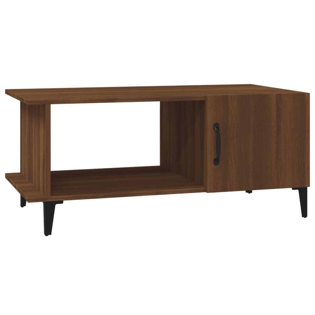 vidaXL Coffee Table Brown Oak 90x50x40 cm Engineered Wood