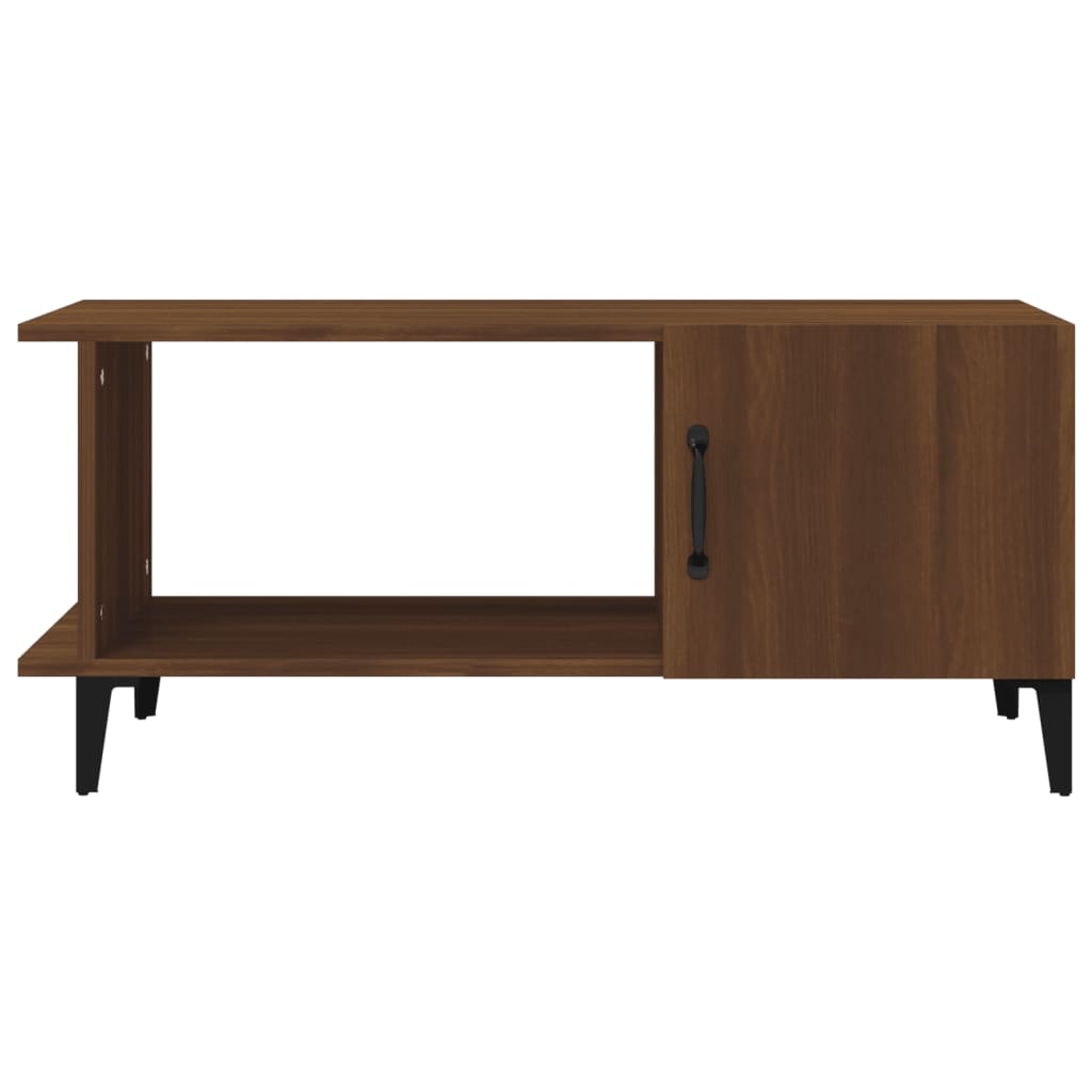 vidaXL Coffee Table Brown Oak 90x50x40 cm Engineered Wood