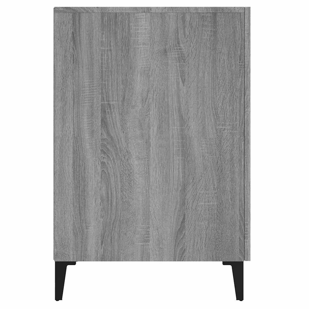 817553 vidaXL Desk Grey Sonoma 140x50x75 cm Engineered Wood
