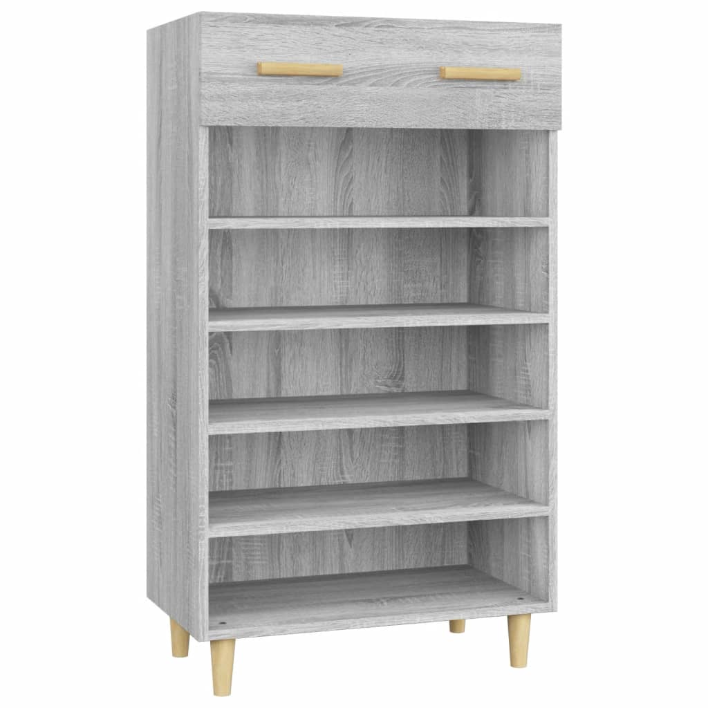 Shoe Cabinet Grey Sonoma 60x35x105 cm Engineered Wood