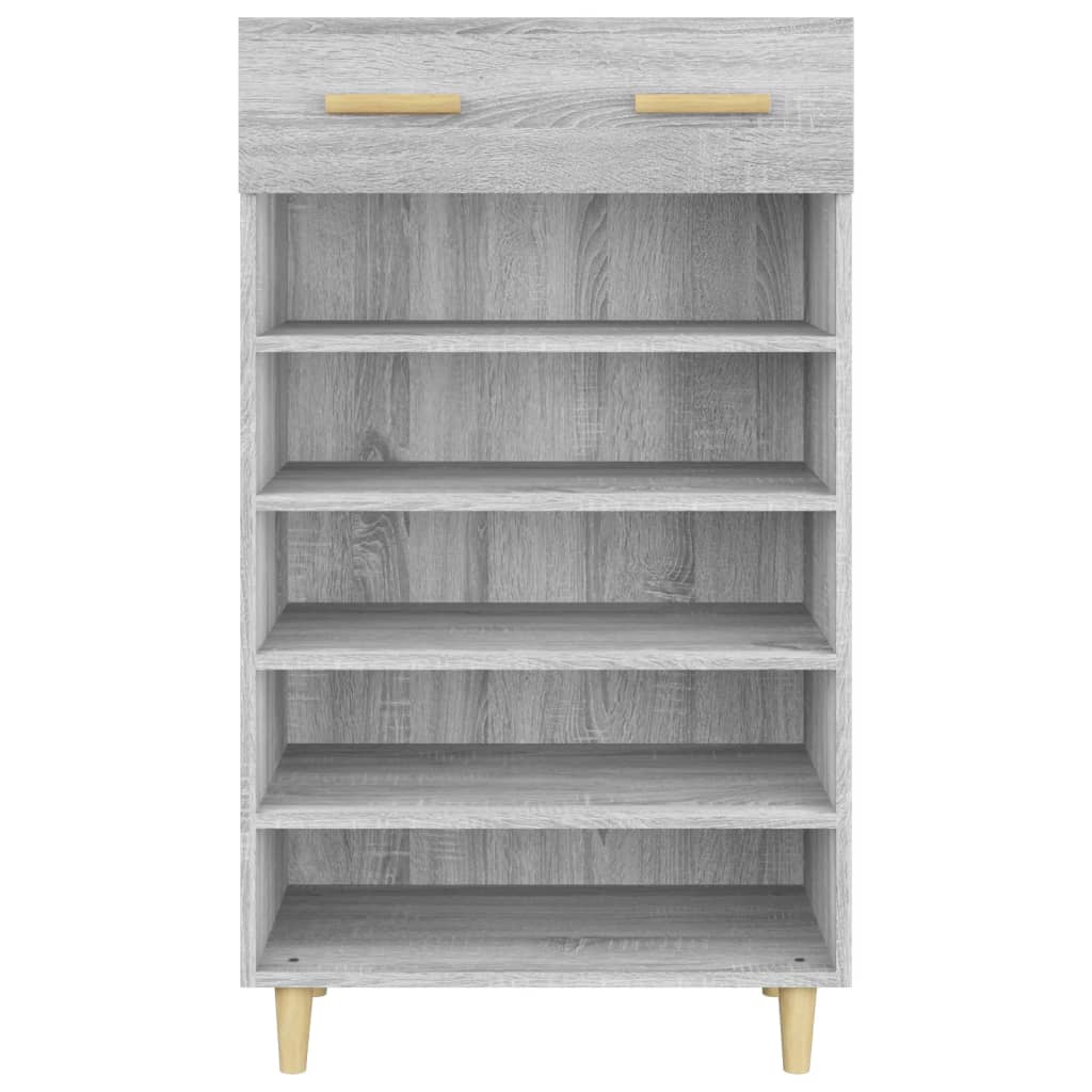 Shoe Cabinet Grey Sonoma 60x35x105 cm Engineered Wood