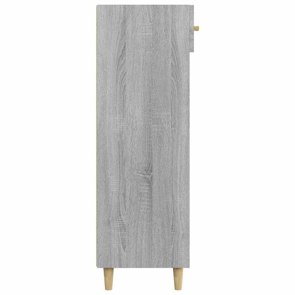 817556 vidaXL Shoe Cabinet Grey Sonoma 60x35x105 cm Engineered Wood