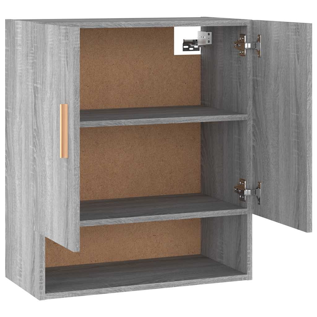 817586 vidaXL Wall Cabinet Grey Sonoma 60x31x70 cm Engineered Wood