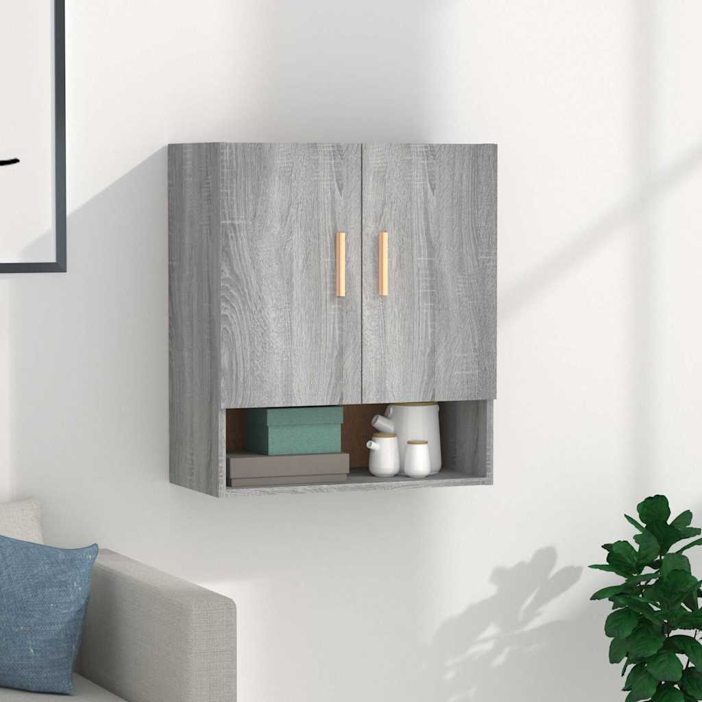 817586 vidaXL Wall Cabinet Grey Sonoma 60x31x70 cm Engineered Wood