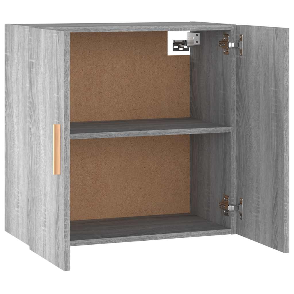 817592 vidaXL Wall Cabinet Grey Sonoma 60x30x60 cm Engineered Wood