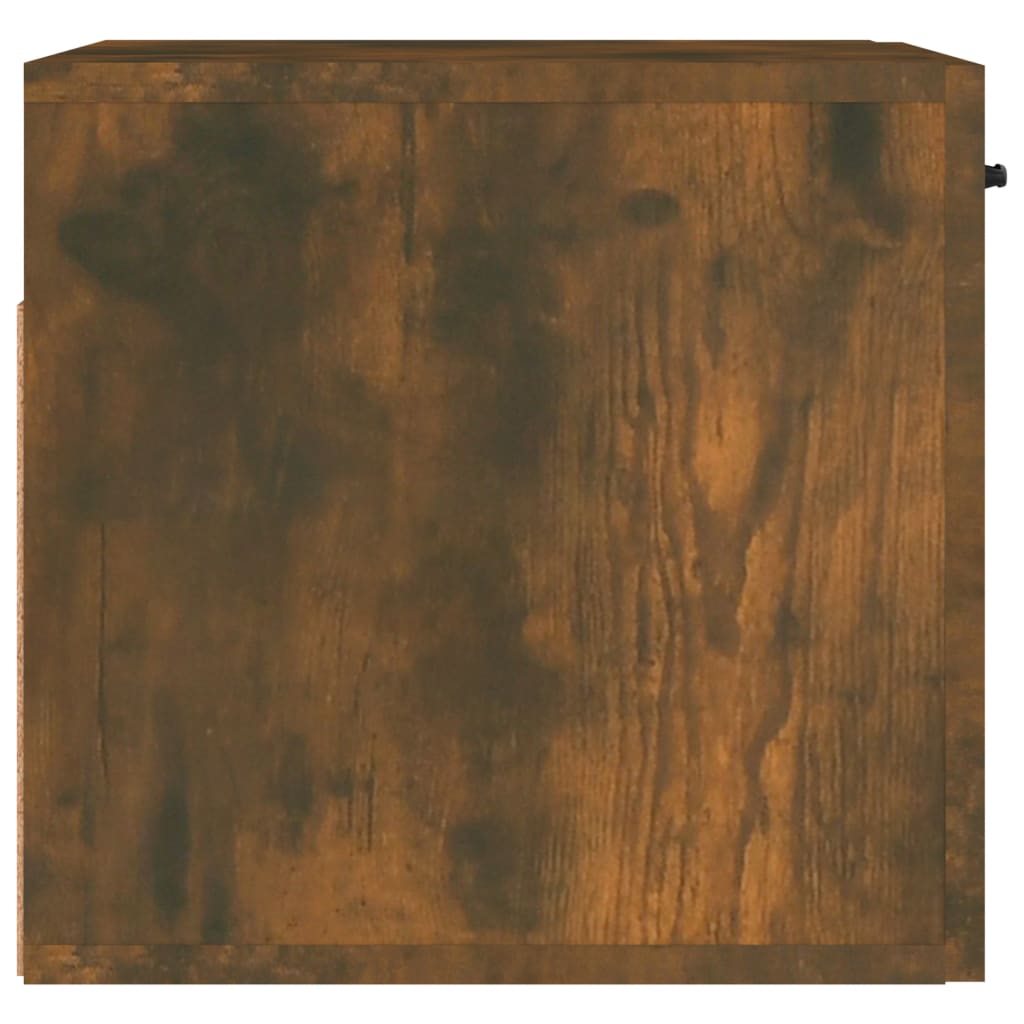 Wall Cabinet Smoked Oak 80x36.5x35 cm Engineered Wood