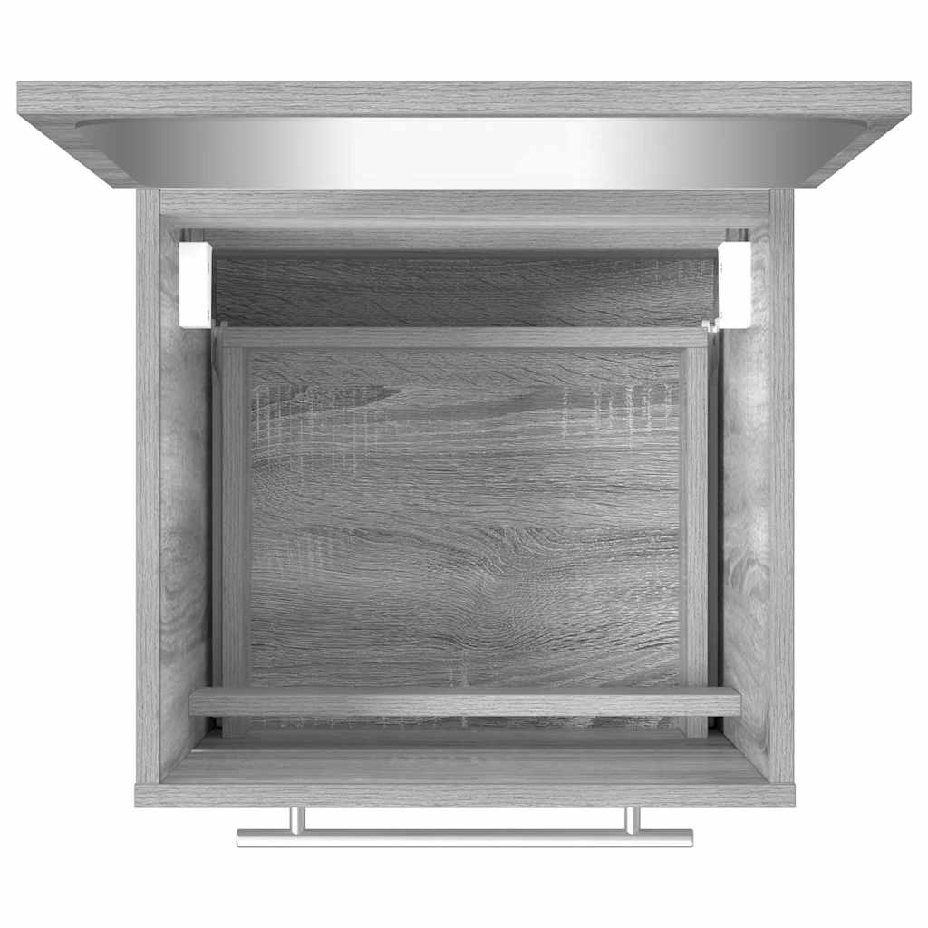 Bathroom Cabinet with Mirror Grey Sonoma 41x38,5x48 cm