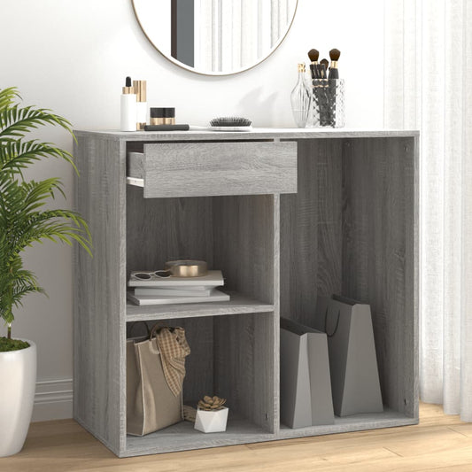 vidaXL Cosmetic Cabinet Grey Sonoma 80x40x75 cm Engineered Wood