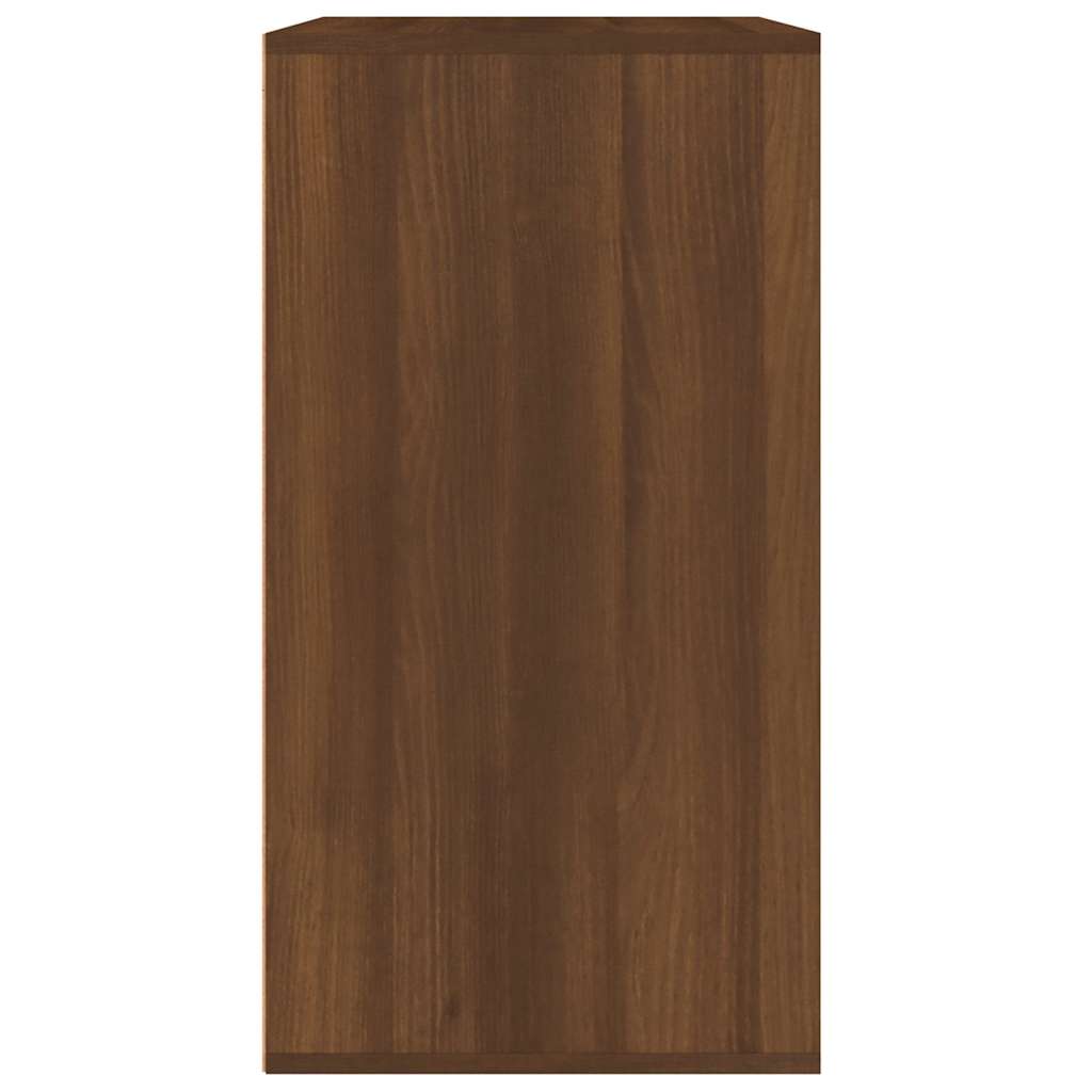 Cosmetic Cabinet Brown Oak 80x40x75 cm Engineered Wood