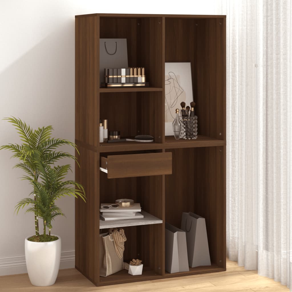 Armoire Cosmétique Chêne Brun 80x40x75 cm Bois D'ingénierie