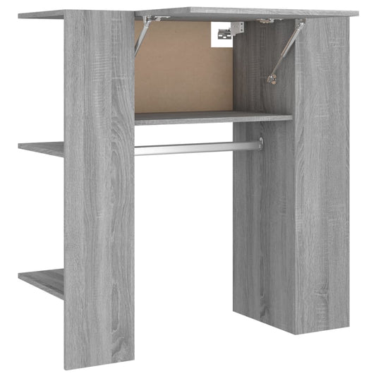 Meuble d'entrée Gris Sonoma 97,5x37x99 cm Bois d'ingénierie