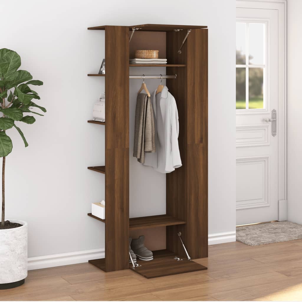 vidaXL Hallway Cabinet Brown Oak 97.5x37x99 cm Engineered Wood