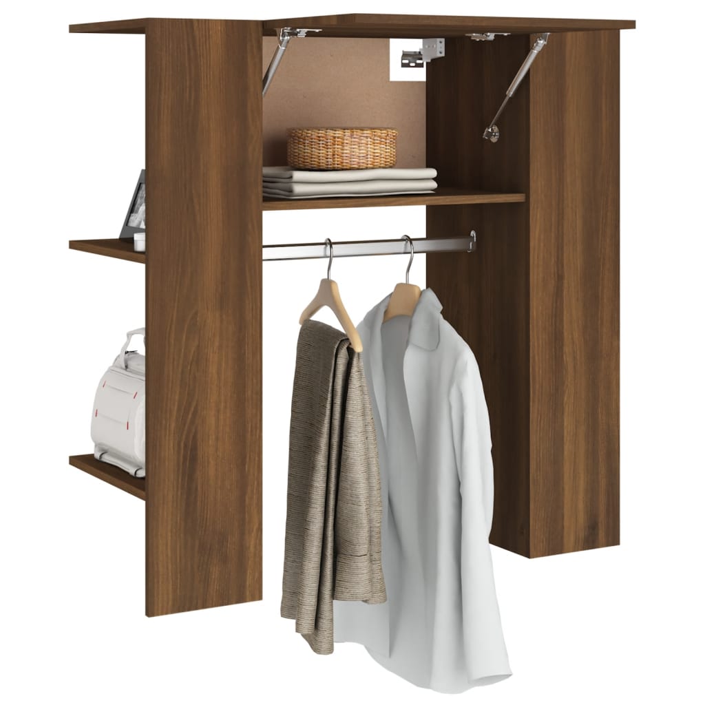 vidaXL Hallway Cabinet Brown Oak 97.5x37x99 cm Engineered Wood