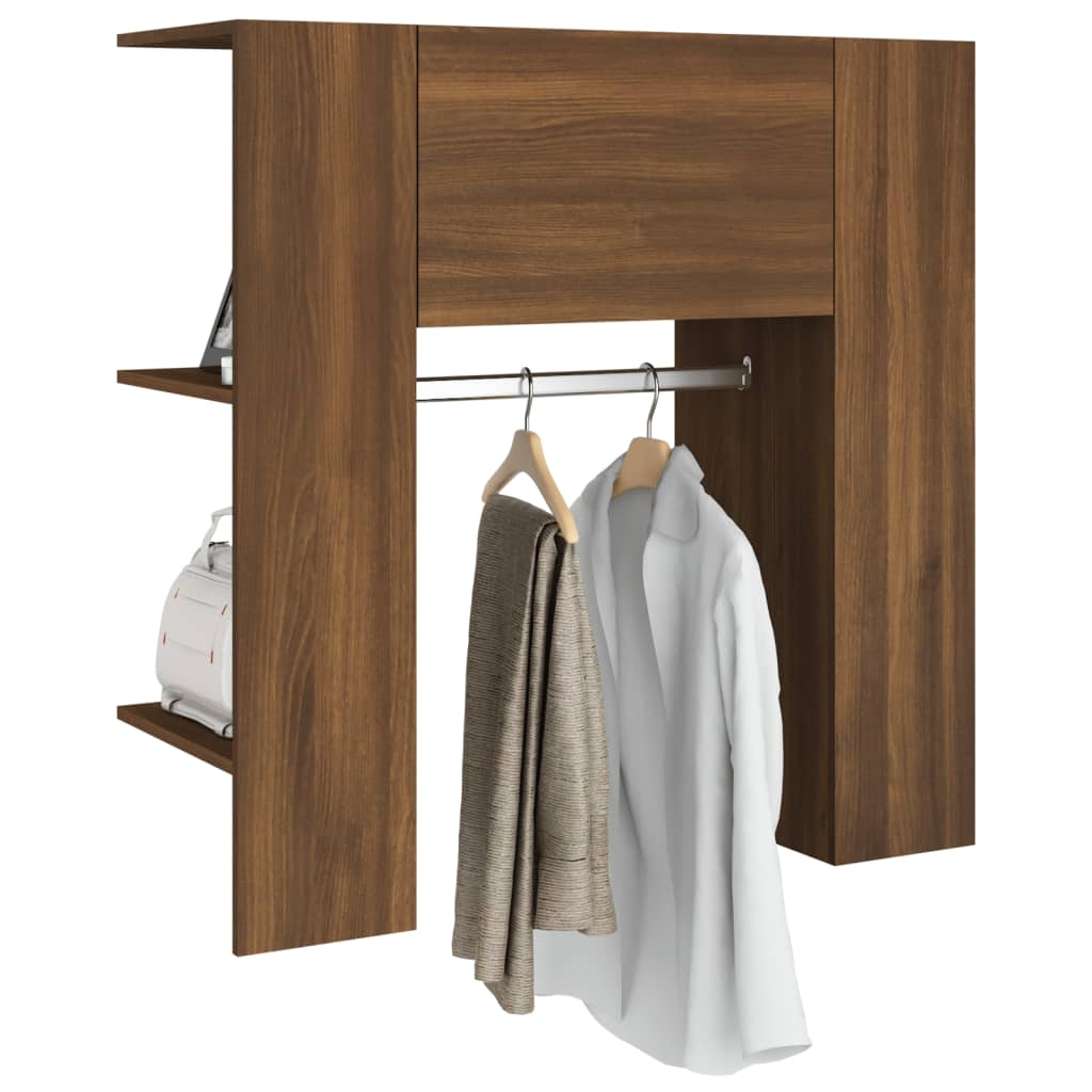 vidaXL Hallway Cabinet Brown Oak 97.5x37x99 cm Engineered Wood