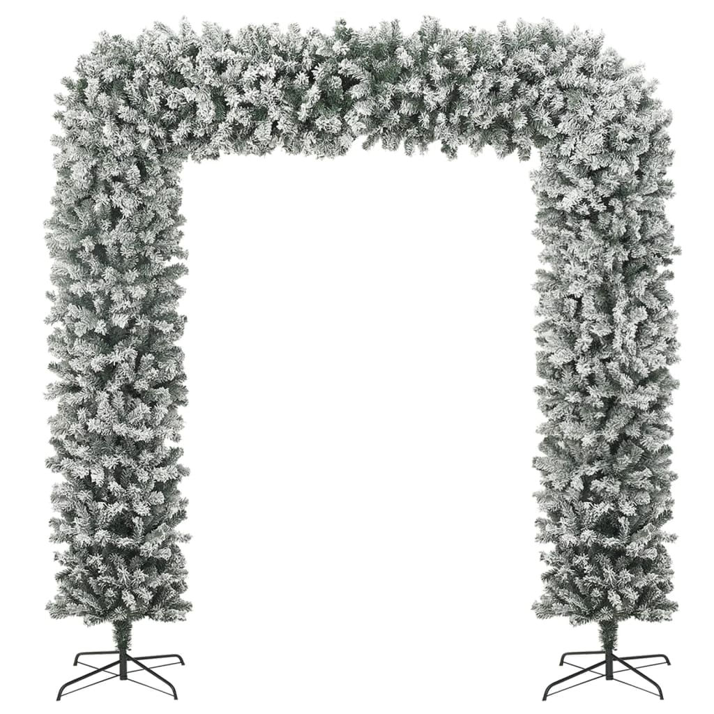 vidaXL Christmas Tree Arch with Flocked Snow 240 cm