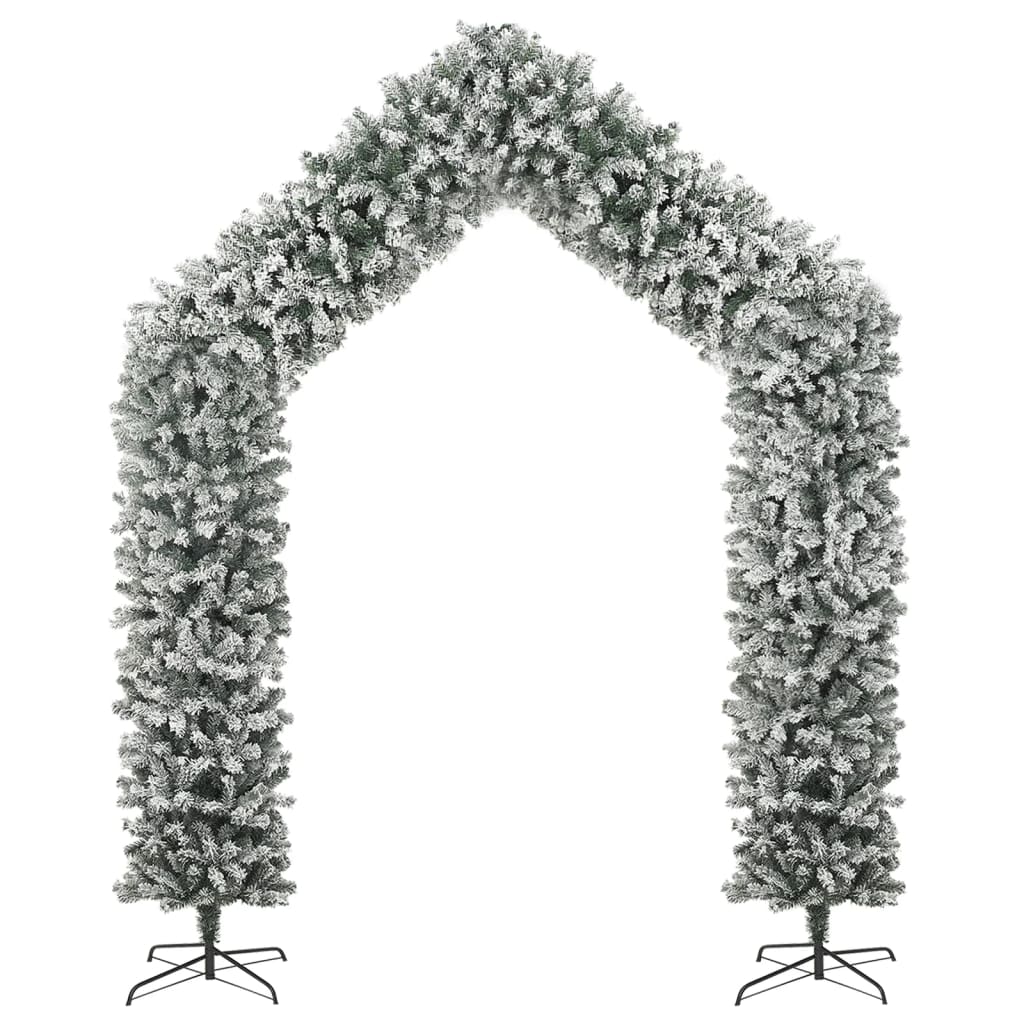 vidaXL Christmas Tree Arch with Flocked Snow 270 cm