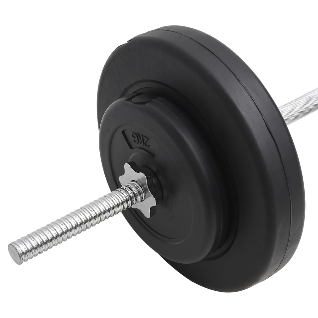 vidaXL Barbell with Plates Set 30 kg