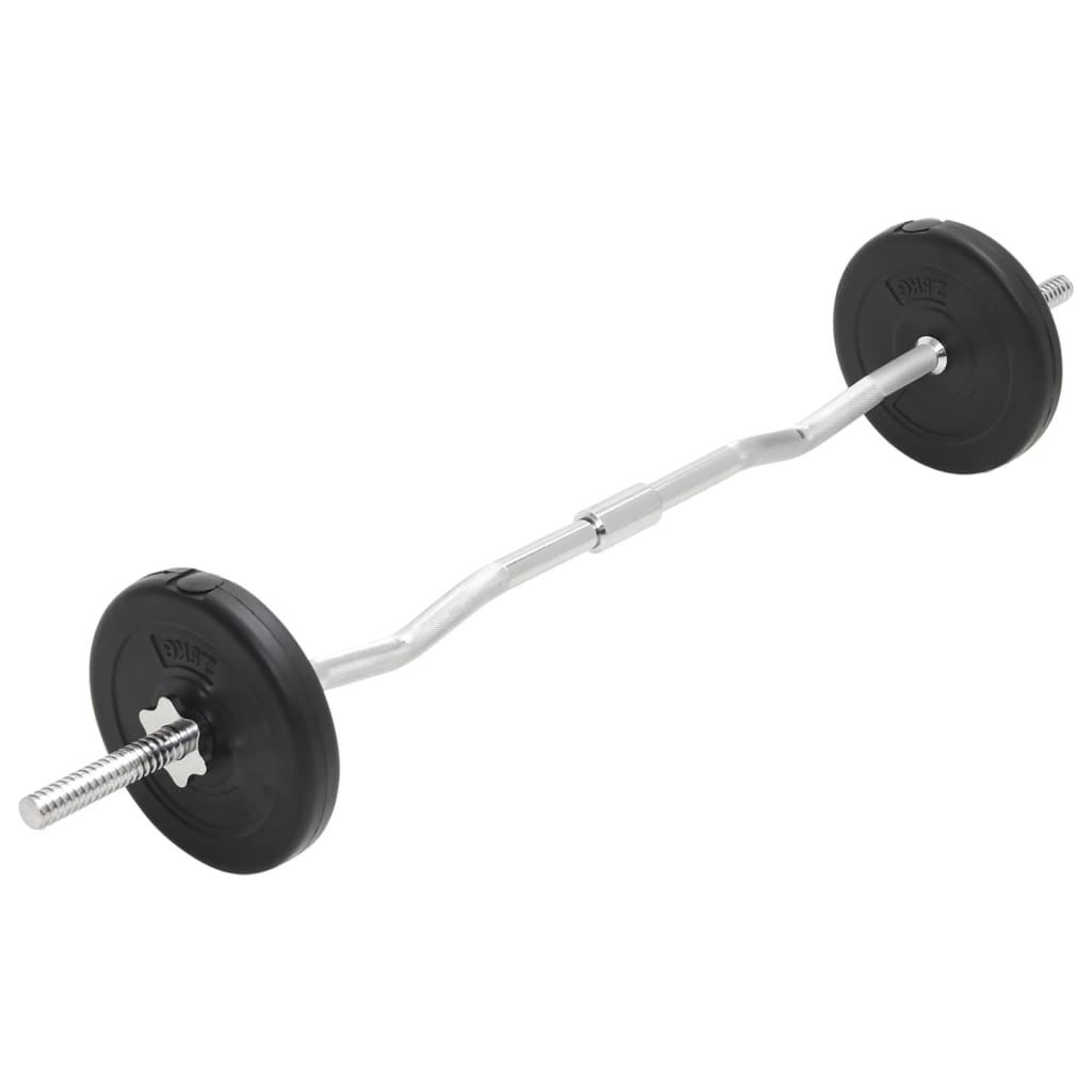 vidaXL Barbell and Dumbbell Set 30 kg