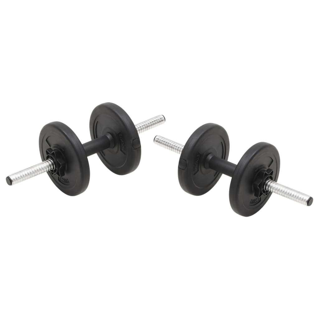 vidaXL Barbell and Dumbbell Set 30 kg