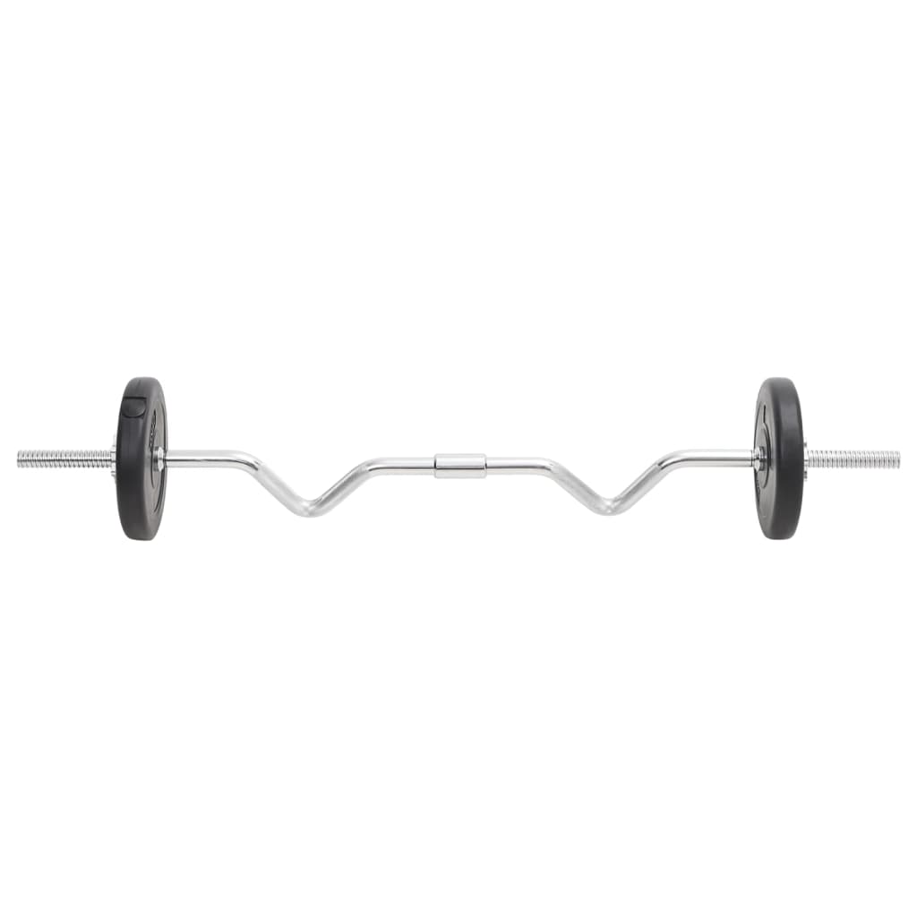 vidaXL Barbell and Dumbbell Set 30 kg