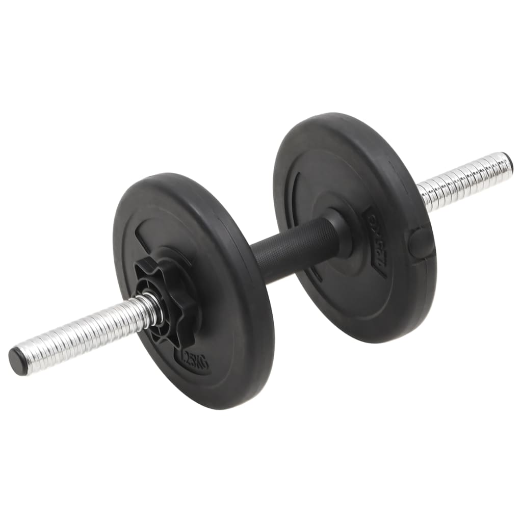 vidaXL Barbell and Dumbbell Set 30 kg