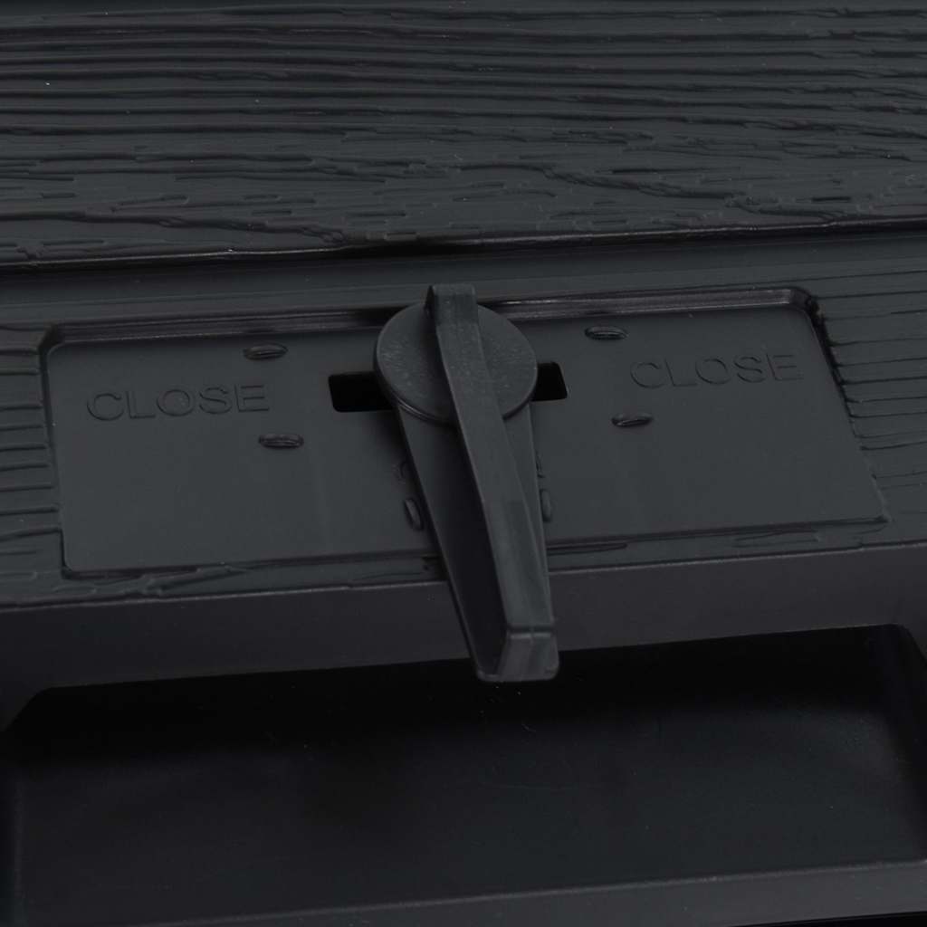 152202 vidaXL Garden Composter Black 280 L Polypropylene