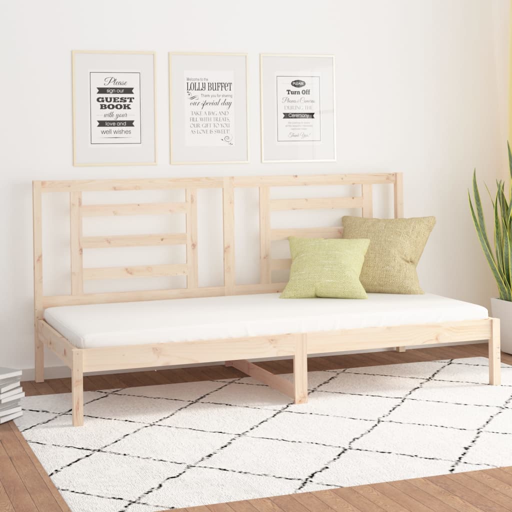Day Bed without Mattress 80x200 cm Solid Wood Pine