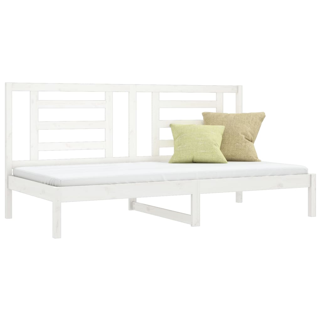 Day Bed without Mattress White 80x200 cm Solid Wood Pine
