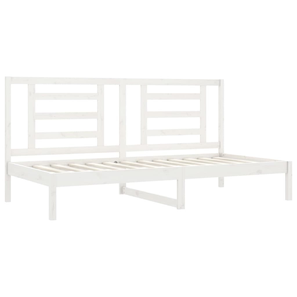 Day Bed without Mattress White 80x200 cm Solid Wood Pine