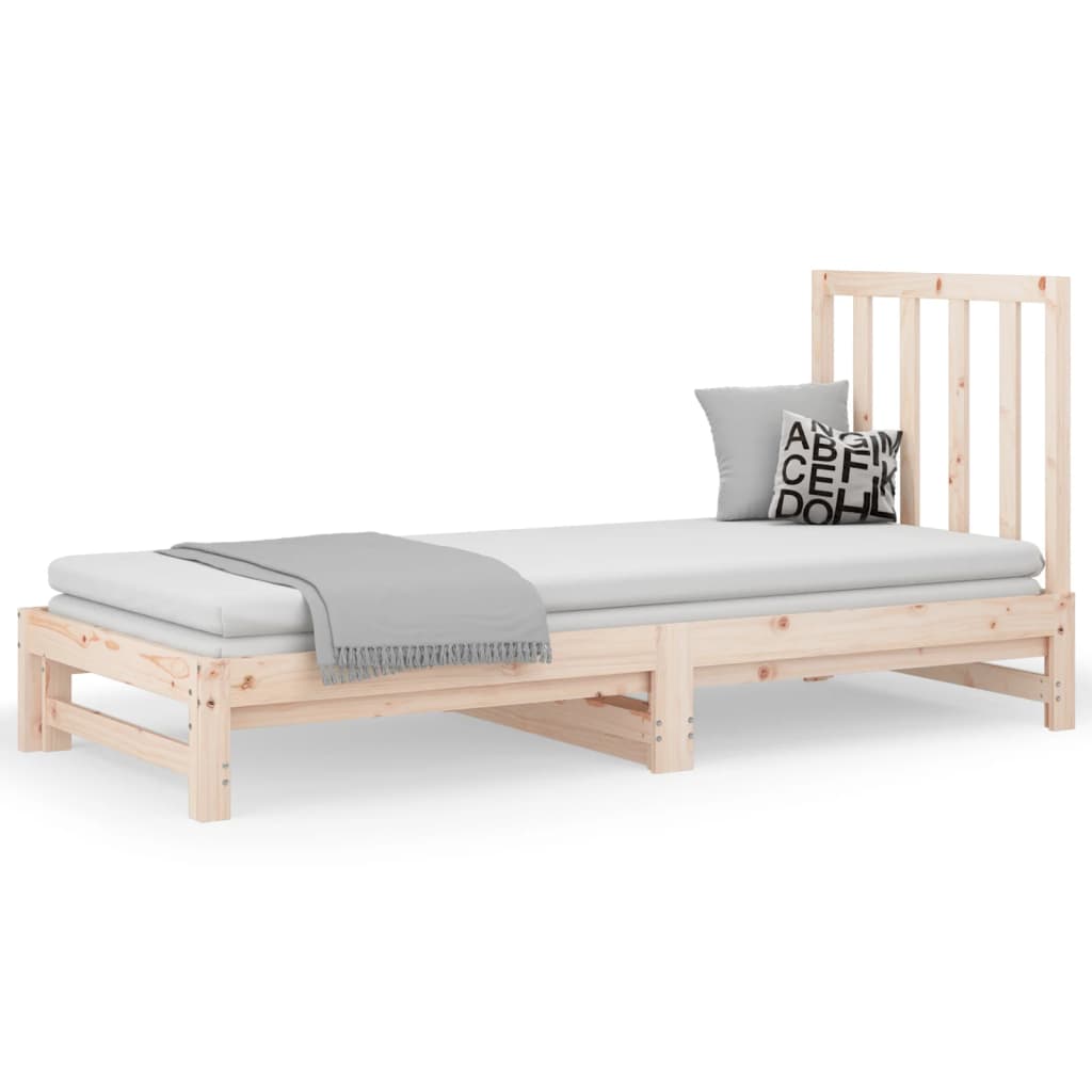 vidaXL Pull-out Day Bed without Mattress 2x(90x200) cm