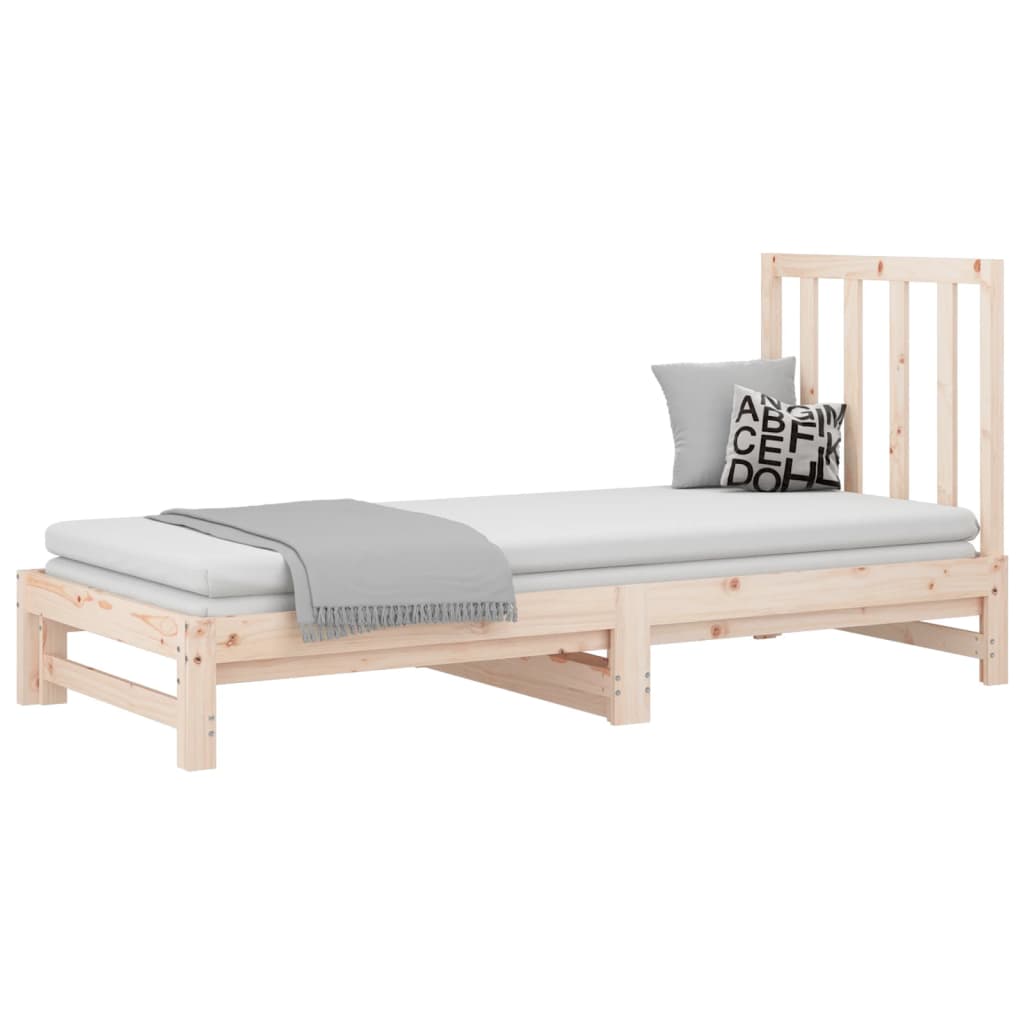 vidaXL Pull-out Day Bed without Mattress 2x(90x200) cm