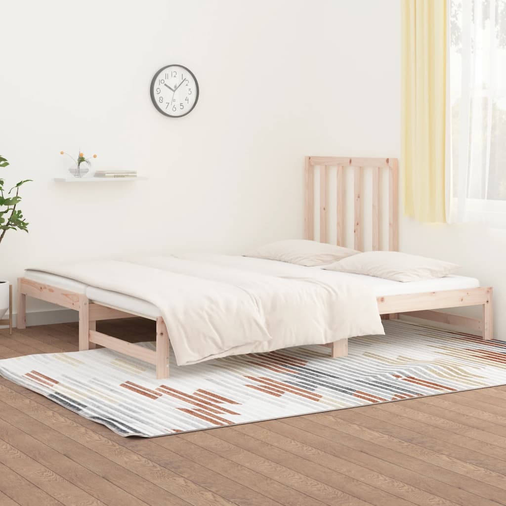 vidaXL Pull-out Day Bed without Mattress 2x(90x200) cm