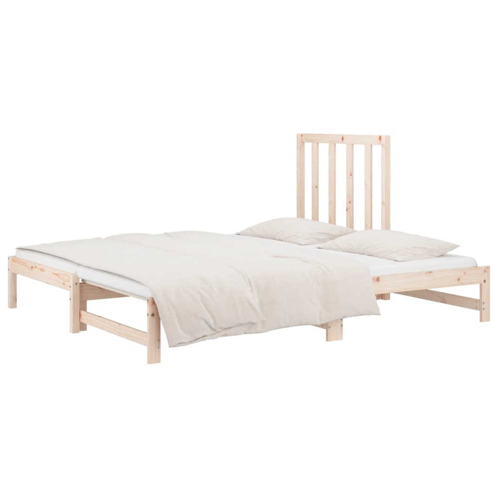 vidaXL Pull-out Day Bed without Mattress 2x(90x200) cm