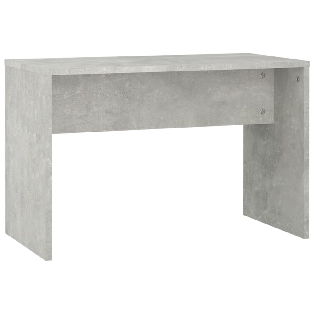 vidaXL Dressing Table Set with LED Concrete Grey Engineered Wood