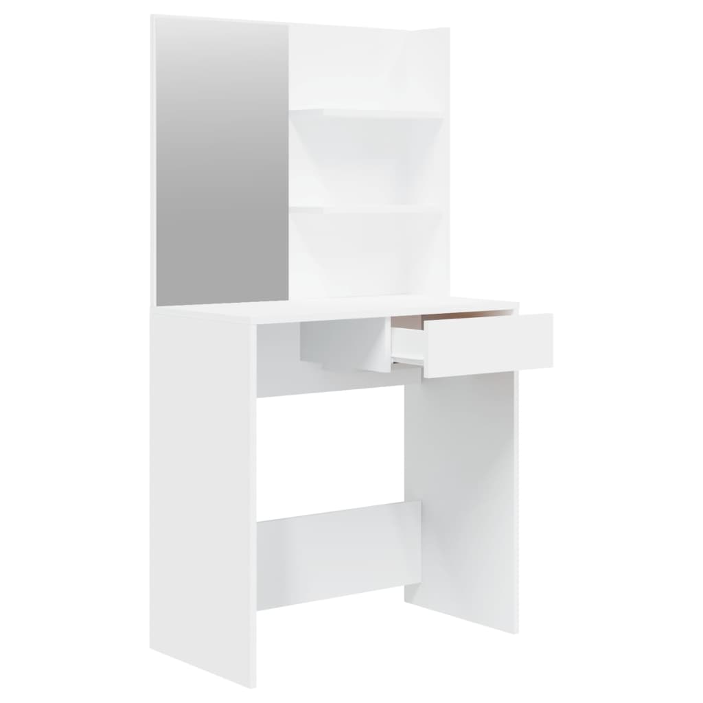 vidaXL Dressing Table Set White 74.5x40x141 cm