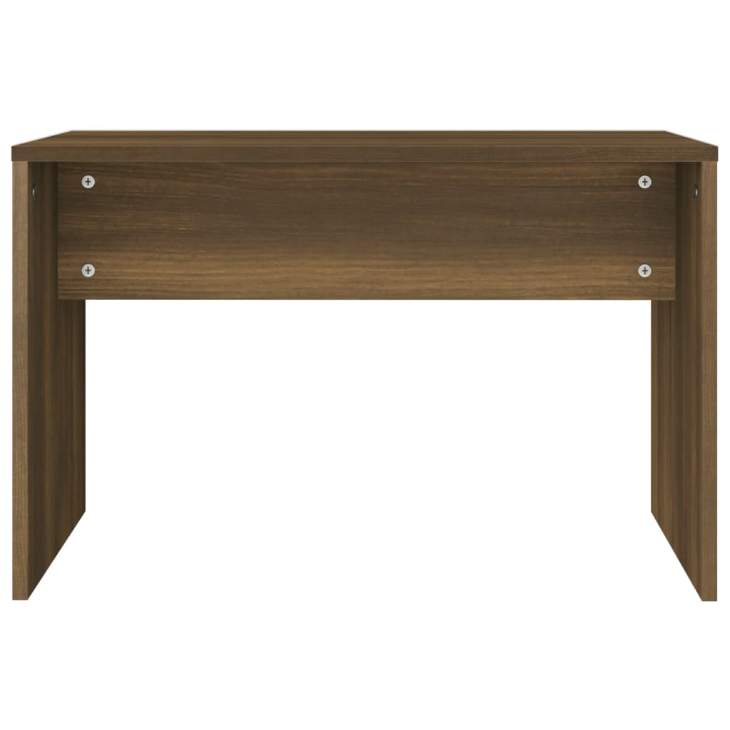 vidaXL Dressing Table Set Brown Oak 96x40x142 cm