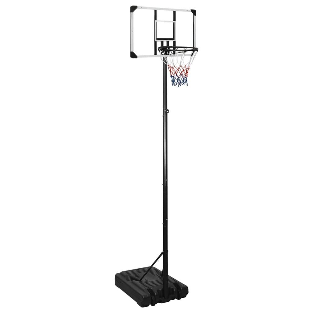 vidaXL Basketball Stand Transparent 280-350 cm Polycarbonate