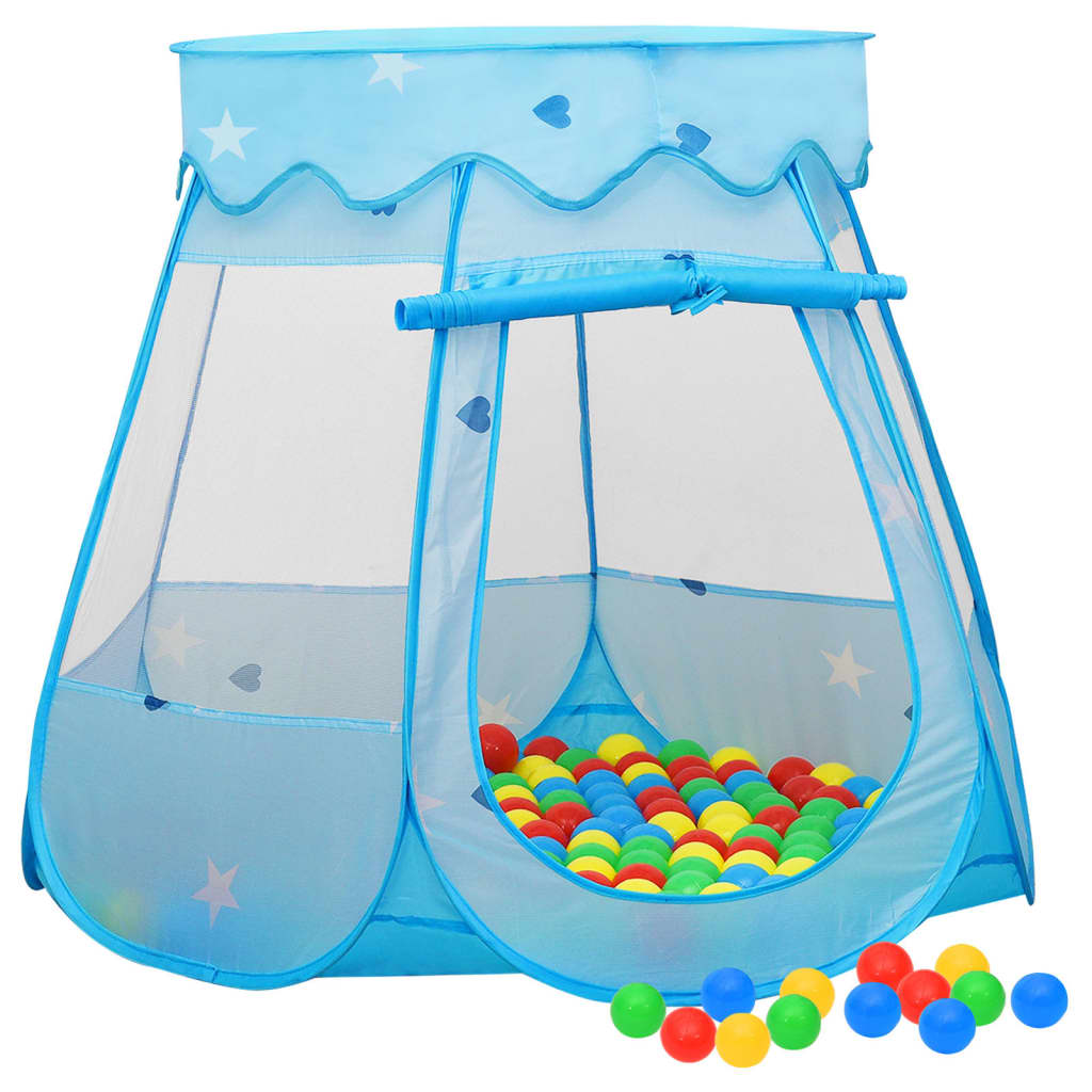 vidaXL Children Play Tent Blue 102x102x82 cm