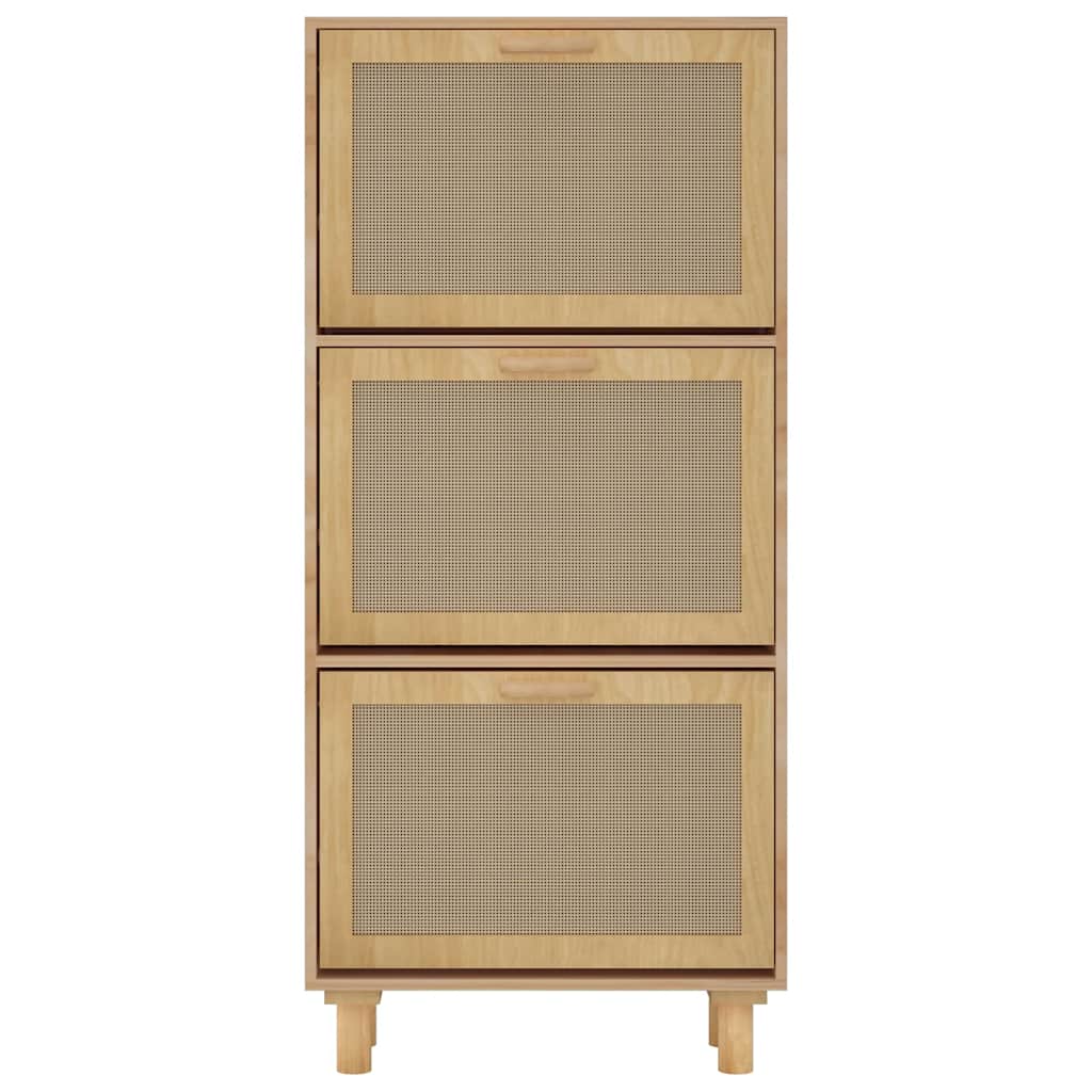 Shoe Cabinet | Brown | Engineered wood | 115 cm tall | Shoe Cabinet