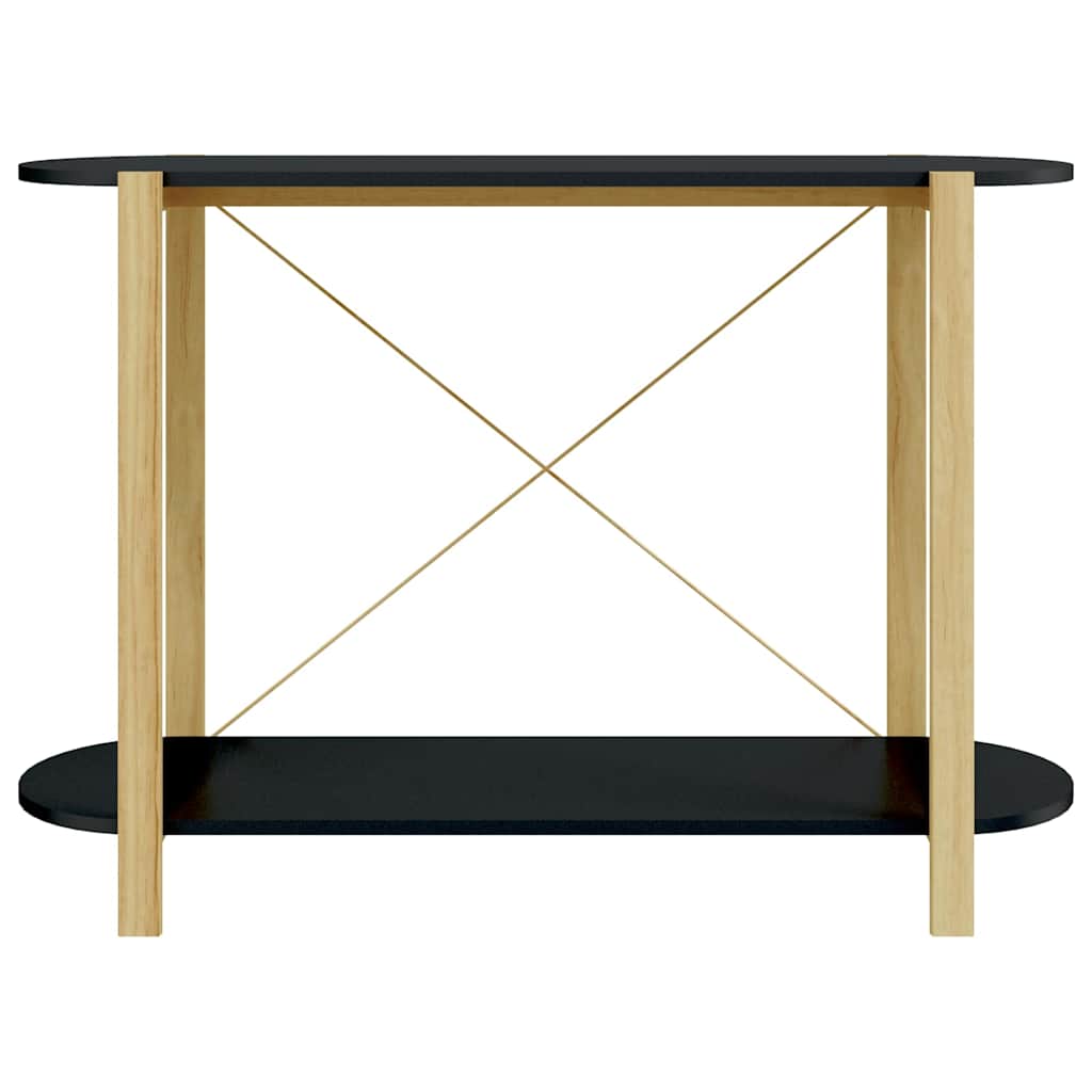 Console Table Black 110x38x75 cm Engineered Wood